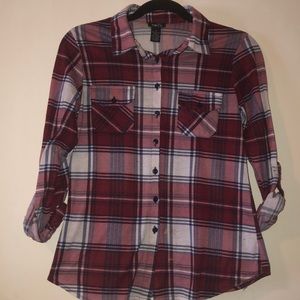 Rue21 Plaid button up